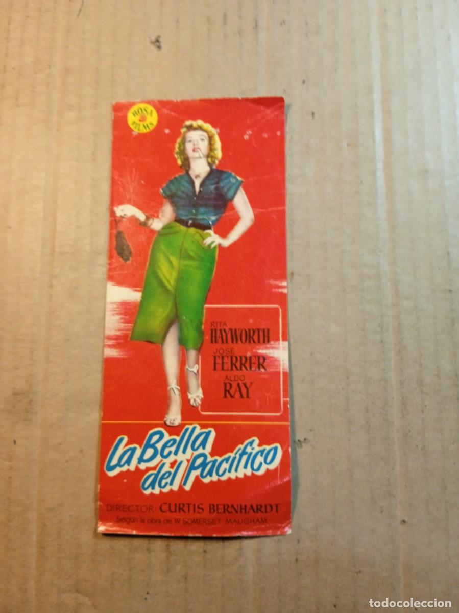 Kino: FOLLETO DE MANO CON PUBLICIDAD LA BELLA DEL PACIFICO