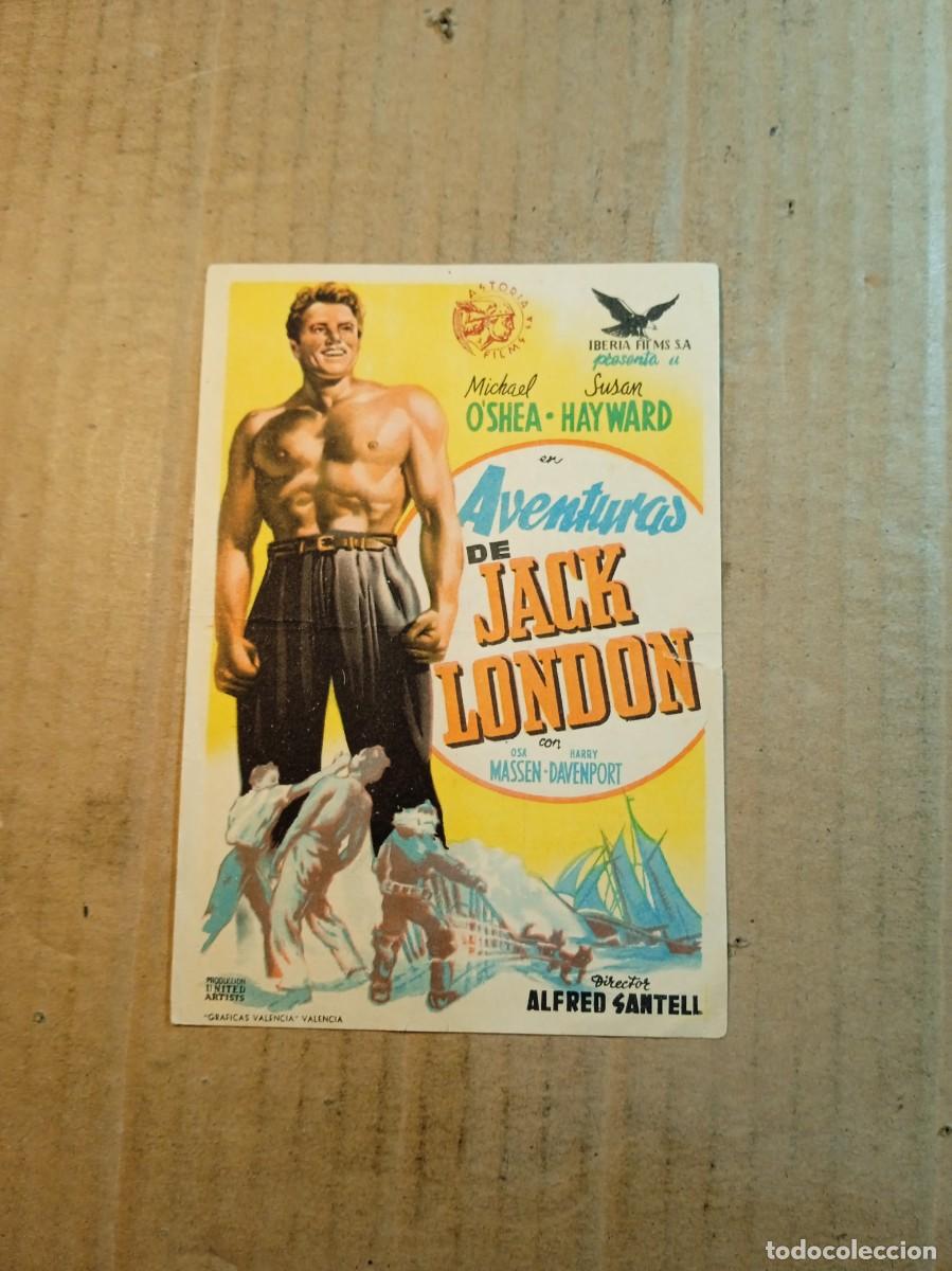 Cinema: FOLLETO DE MANO CON PUBLICIDAD AVENTURAS DE JACK LONDON