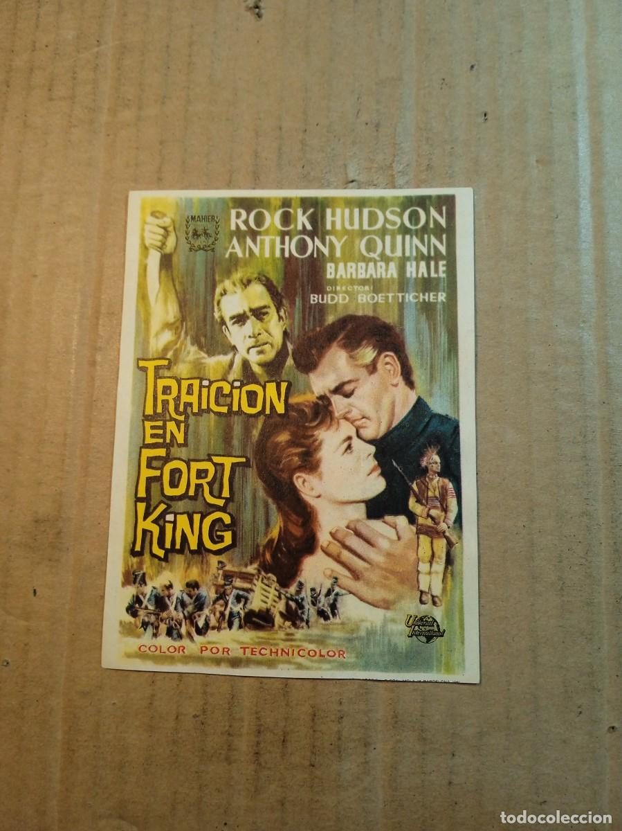 Folhetos de m&atilde;o de filmes antigos de cinema: FOLLETO DE MANO CON PUBLICIDAD TRAICION EN FORT KING