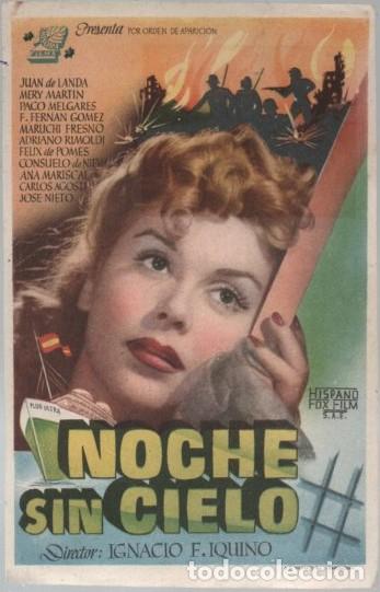 Cine: PROGRAMA DE CINE: NOCHE SIN CIELO PC-11557 - Foto 1