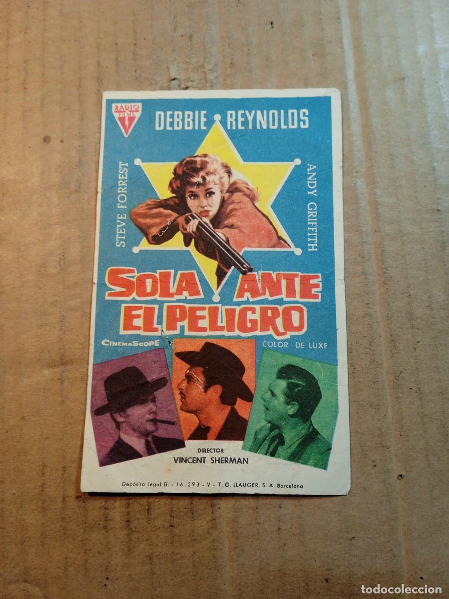 Kino: FOLLETO DE MANO CON PUBLICIDAD SOLA ANTE EL PELIGRO