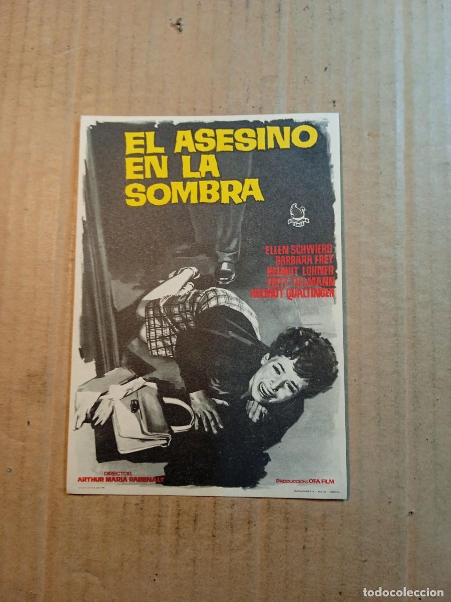Kino: FOLLETO DE MANO CON PUBLICIDAD EL ASESINO EN LA SOMBRA