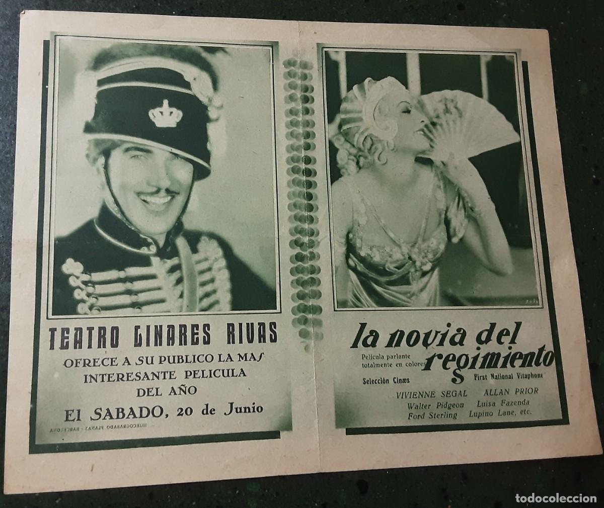 Cine: LA NOVIA DEL REGIMIENTO, VIVIENNE SEGAL, ALLAN PRIOR, WALTER PIDGEON.