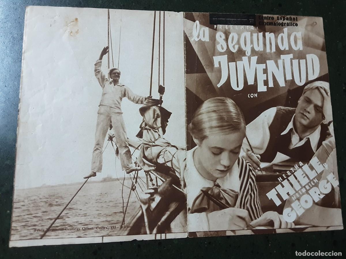 Cine: LA SEGUNDA JUVENTUD, HERTHA THIELE, HEINRICH GEORGE.