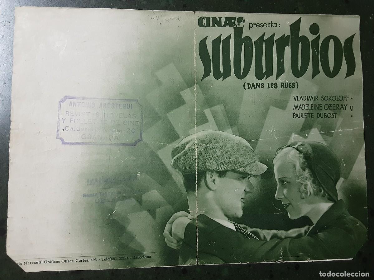 Cine: SUBURBIOS ( DANS LES RUES), VLADIMIR SOKOLOFF, MADELEINE OZEFRAY.