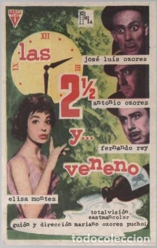Cine: PROGRAMA DE CINE: LAS 2 1/2 Y&hellip; VENENO PC-11566