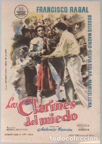 Cine: PROGRAMA DE CINE: LOS CLARINES DEL MIEDO PC-11570 - Foto 1