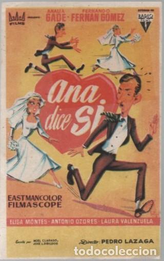 Cine: PROGRAMA DE CINE: ANA DICE SI PC-11578 - Foto 1