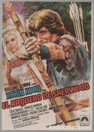 Cine: PROGRAMA DE CINE: ROBIN HOOD EL ARQUERO DE SHERWOOD PC-11584