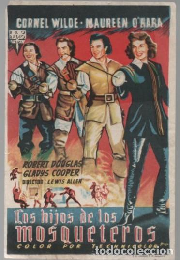 Cine: PROGRAMA DE CINE: LOS HIJOS DE LOS MOSQUETEROS PC-11586 - Foto 1