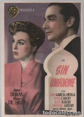Cine: PROGRAMA DE CINE: SIN UNIFORME PC-11590 - Foto 1
