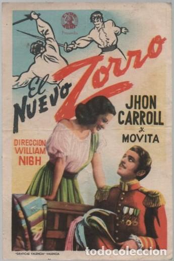 Cine: PROGRAMA DE CINE: EL NUEVO ZORRO PC-11592 - Foto 1