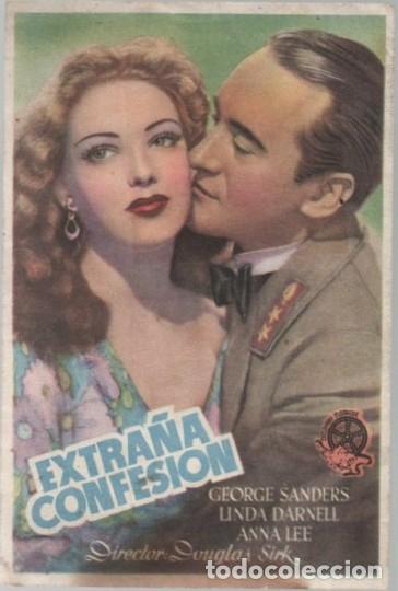 Cine: PROGRAMA DE CINE: EXTRA&Ntilde;A CONFESION PC-11594 - Foto 1