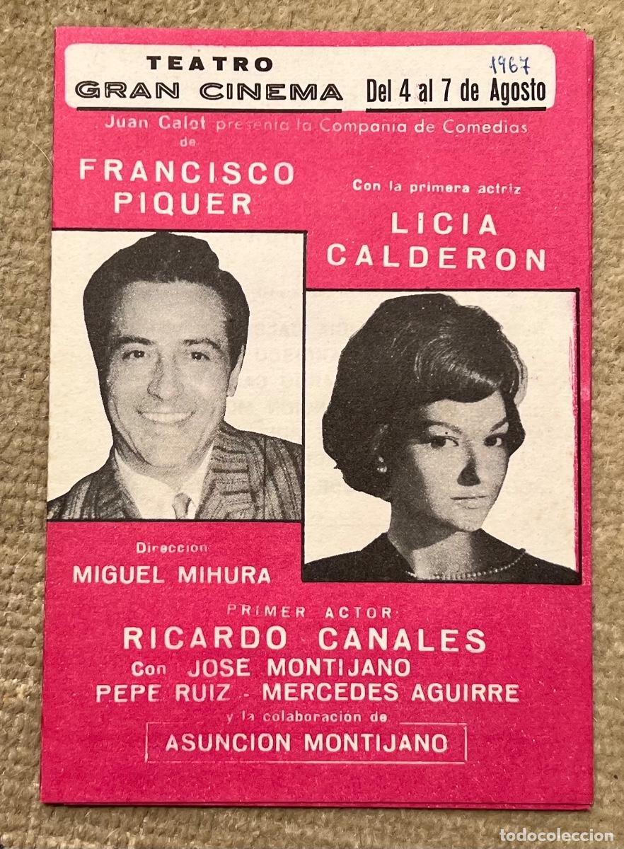Cine: Programa Teatro Gran Cinema (Santander, 1967) - Ninette, modas de Par&iacute;s - Ninette y un Se&ntilde;or de Murc