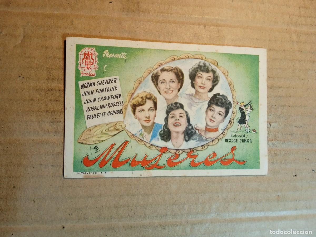 Cine: FOLLETO DE MANO CON PUBLICIDAD MUJERES