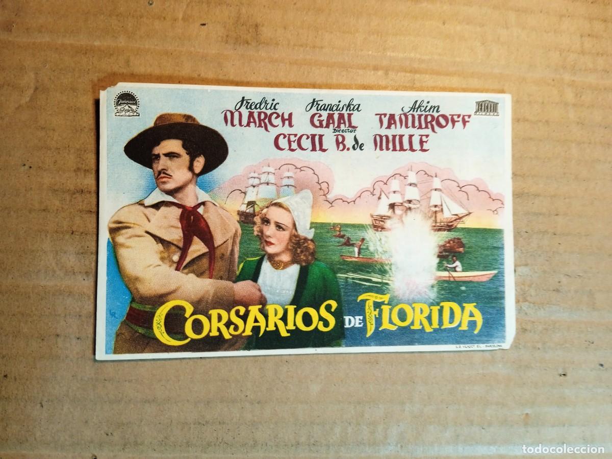 Kino: FOLLETO DE MANO CON PUBLICIDAD CORSARIOS DE FLORIDA