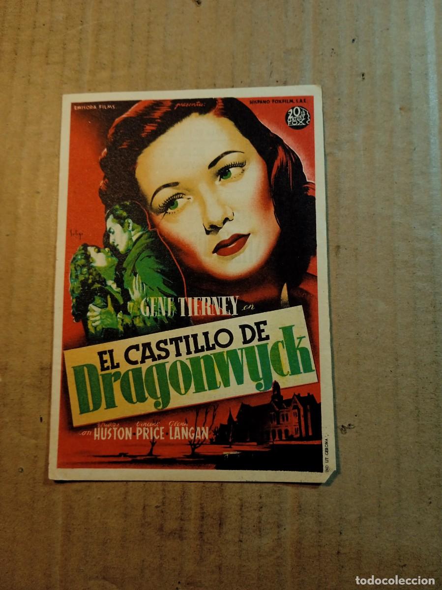 Cine: FOLLETO DE MANO CON PUBLICIDAD EL CASTILLO DE DRAGONWYCH