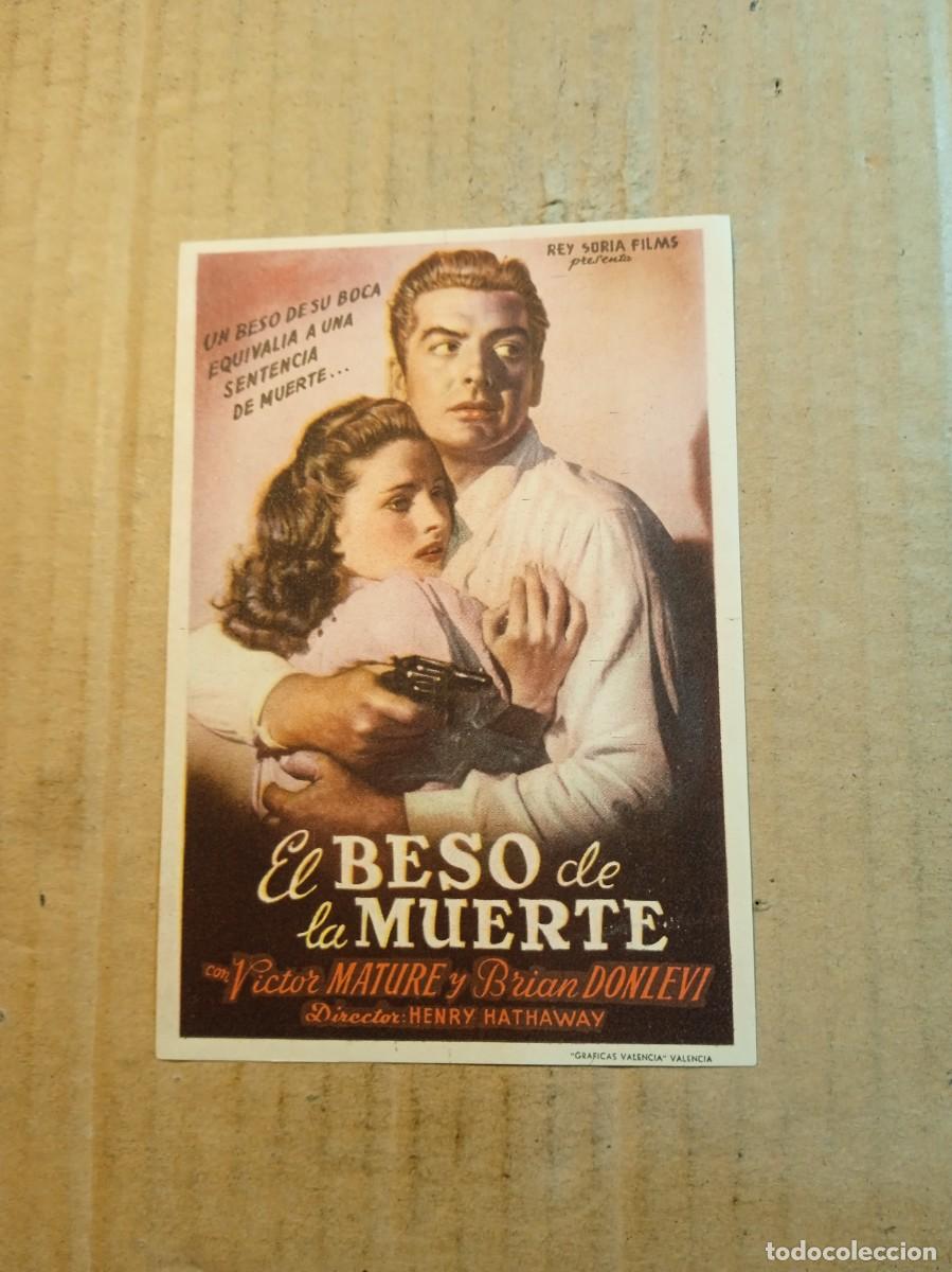 Cine: FOLLETO DE MANO CON PUBLICIDAD EL BESO DE LA MUERTE