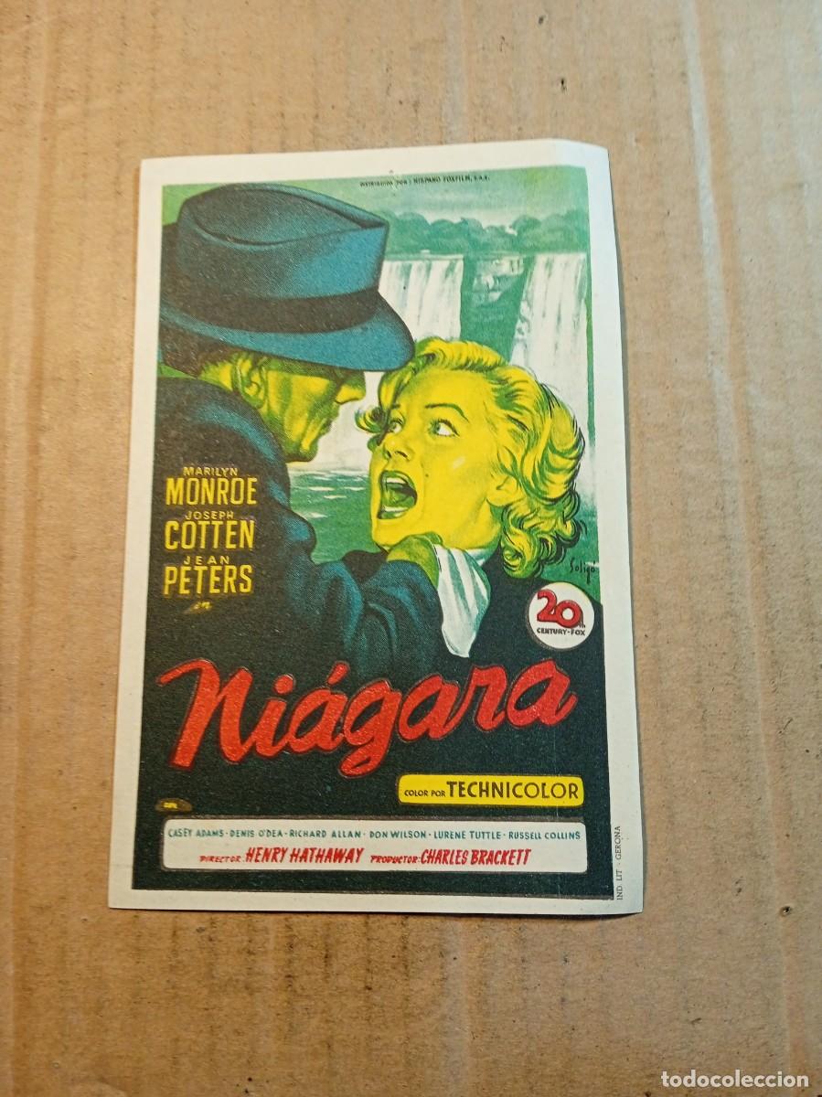 Cine: FOLLETO DE MANO CON PUBLICIDAD NIAGARA