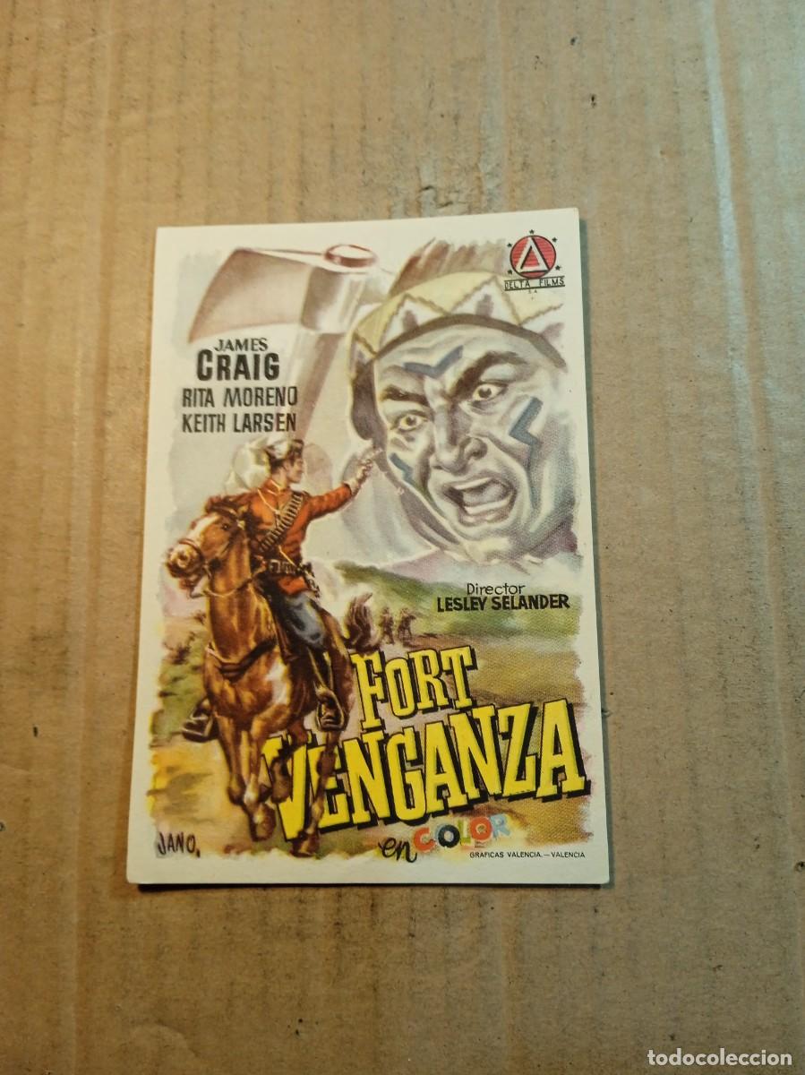 Cinema: FOLLETO DE MANO CON PUBLICIDAD FORT VENGANZA