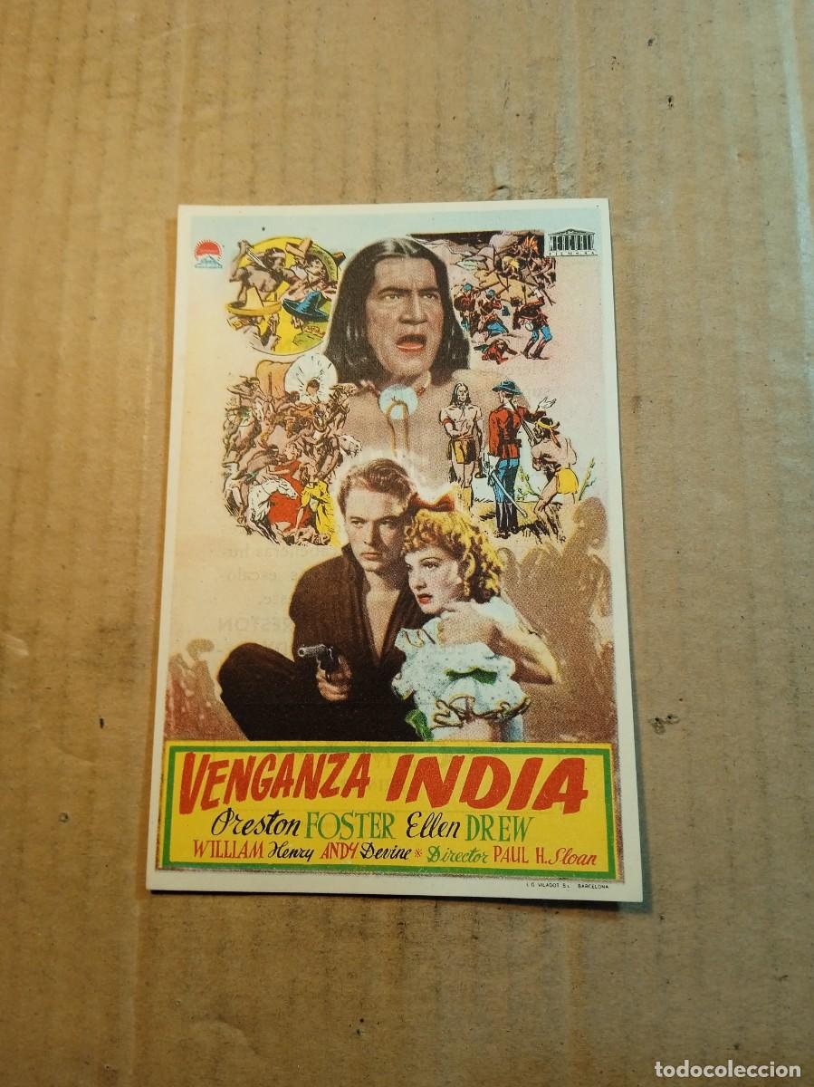 Kino: FOLLETO DE MANO CON PUBLICIDAD VENGANZA INDIA