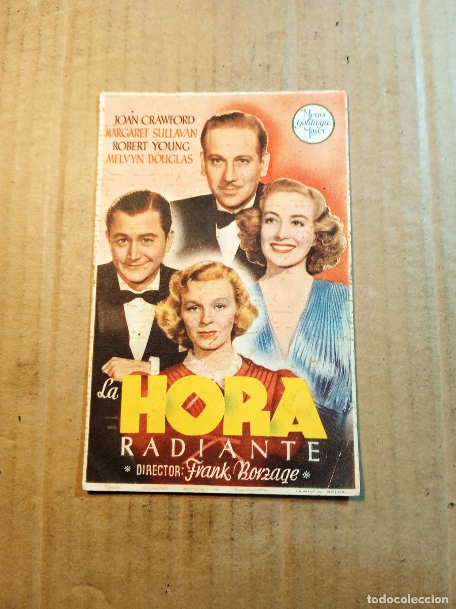  Flyers Publicitaires de films Anciens: FOLLETO DE MANO CON PUBLICIDAD LA HORA RADIANTE