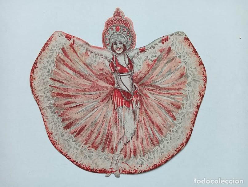  Foglietti di film di film antichi di cinema: LA BAILARINA DE LA OPERA PROGRAMA TROQUELADO FOX DOLORES DEL RIO FARRELL RAOUL WALSH MUDO