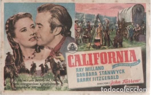 Cine: PROGRAMA DE CINE: CALIFORNIA PC-11596 - Foto 1
