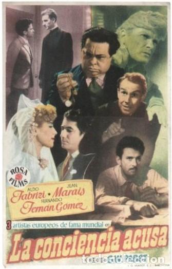 Cine: PROGRAMA DE CINE: LA CONCIENCIA ACUSA PC-11599 - Foto 1