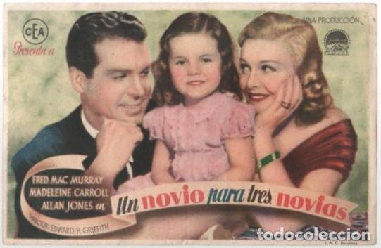 Cine: PROGRAMA DE CINE: UN NOVIO PARA TRES NOVIAS PC-11601
