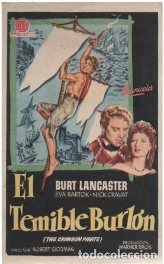 Cine: PROGRAMA DE CINE: EL TEMIBLE BURLON PC-11607 - Foto 1