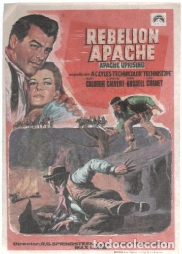 Cine: PROGRAMA DE CINE: REBELION APACHE PC-11609 - Foto 1