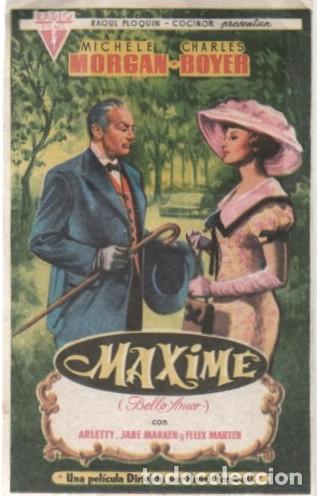 Cine: PROGRAMA DE CINE: MAXIME PC-11614 - Foto 1
