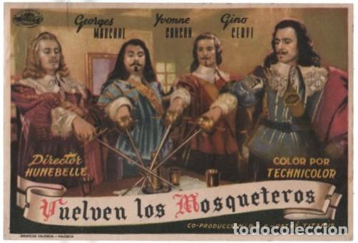 Cine: PROGRAMA DE CINE: VUELVEN LOS MOSQUETEROS PC-11615 - Foto 1