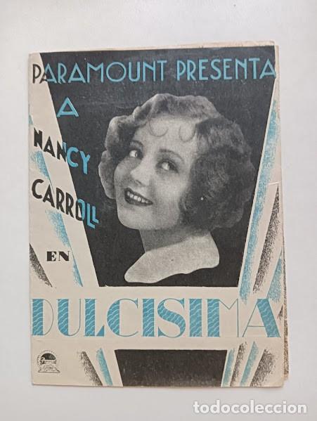 Cine: DULCISIMA PROGRAMA DOBLE PARAMOUNT azul NANCY CARROLL JACK OAKIE HELEN KANE