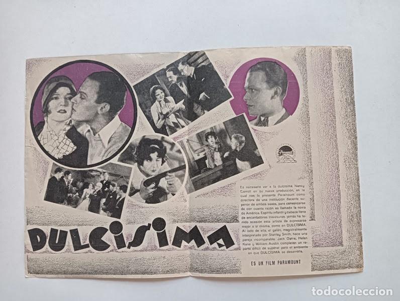 Cine: DULCISIMA PROGRAMA DOBLE PARAMOUNT azul NANCY CARROLL JACK OAKIE HELEN KANE - Foto 2