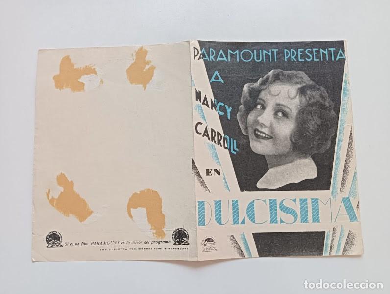 Cine: DULCISIMA PROGRAMA DOBLE PARAMOUNT azul NANCY CARROLL JACK OAKIE HELEN KANE - Foto 3