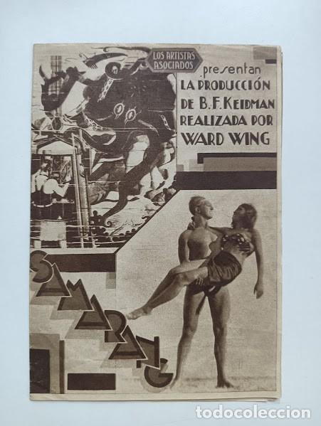  Flyers Publicitaires de films Anciens: SAMARANG PROGRAMA DOBLE ARTISTAS ASOCIADOS WARD WING NUDISMO
