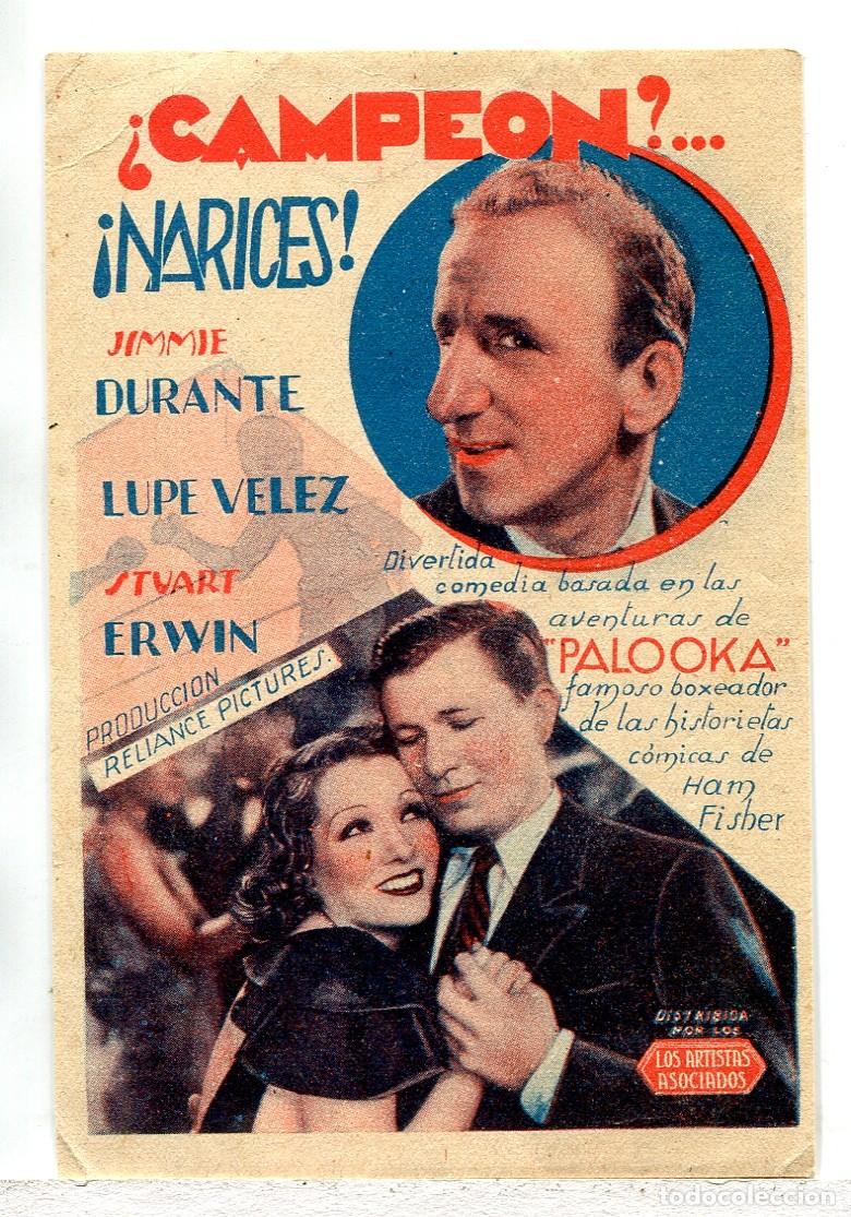Cine: CAMPE&Oacute;N...NARICES, con Lupe Velez. - Foto 1