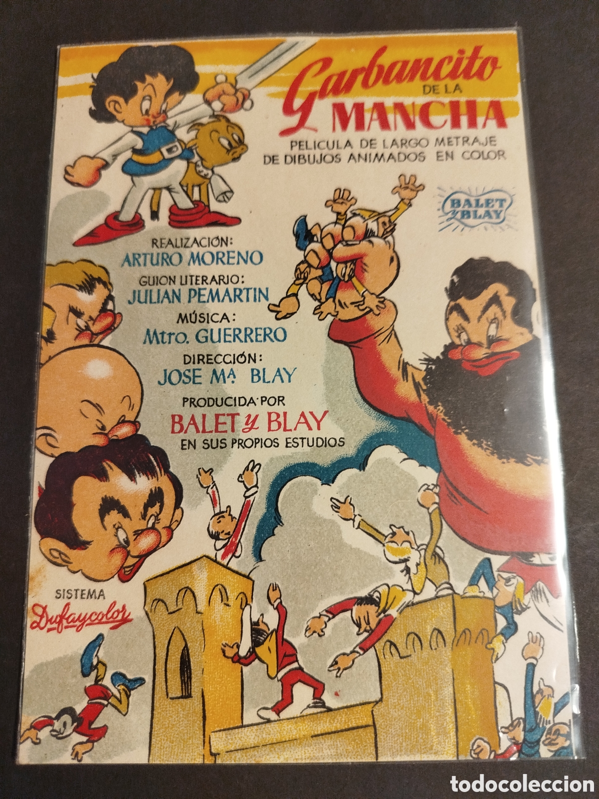 Cine: GARBANCITO DE LA MANCHA S/PUBLICIDAD TAMA&Ntilde;O MAYOR