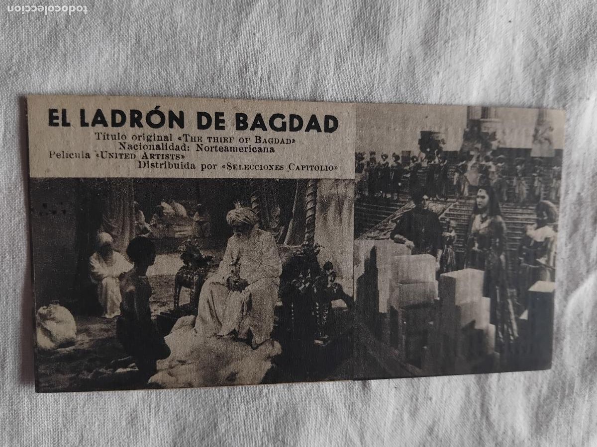 Cine: PROGRAMA DE CINE FICHA N&ordm; 263. EL LADRON DE BAGDAD. 1944