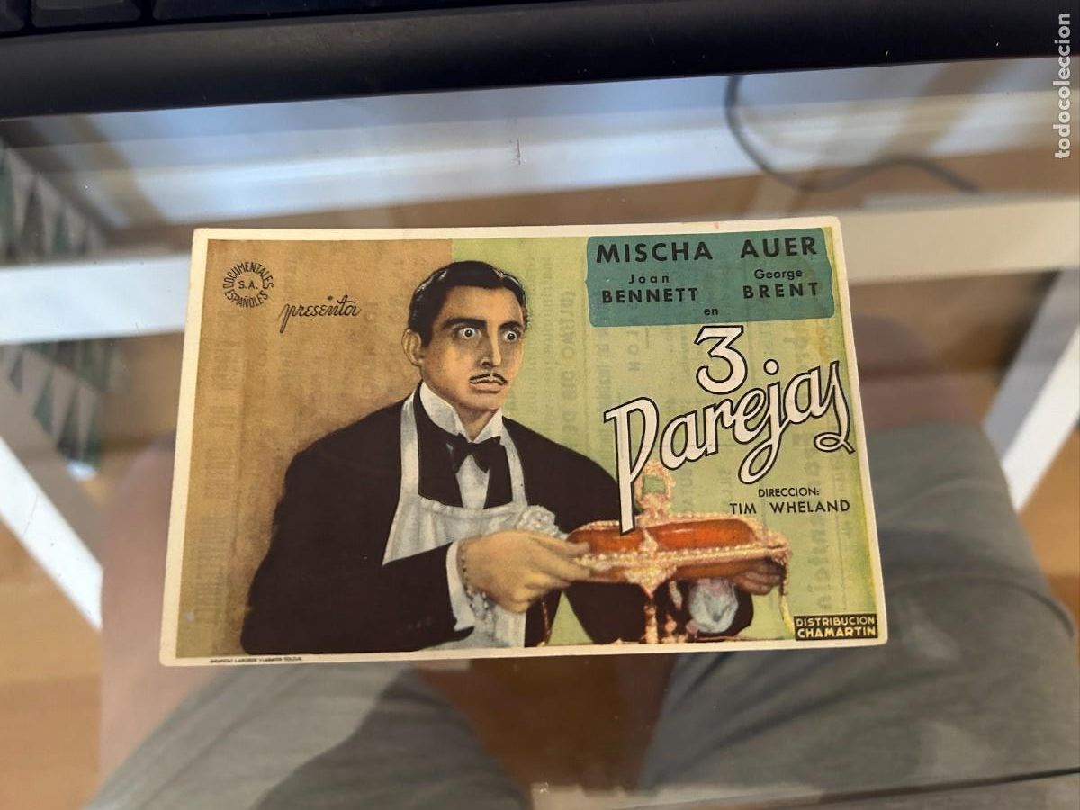 Cine: 3 PAREJAS PATIO DE VERANO CON PUBLICIDAD BUEN ESTADO 23