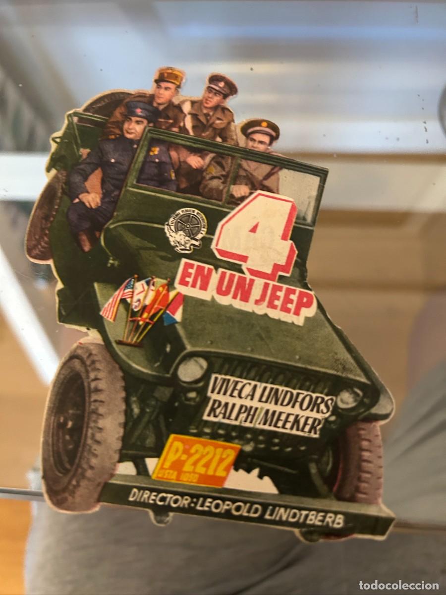 Cine: 4 EN UN JEEP BUEN ESTADO TROQUELADO N&ordm; 35 CINE CAMPOS ELISEOS GIJON