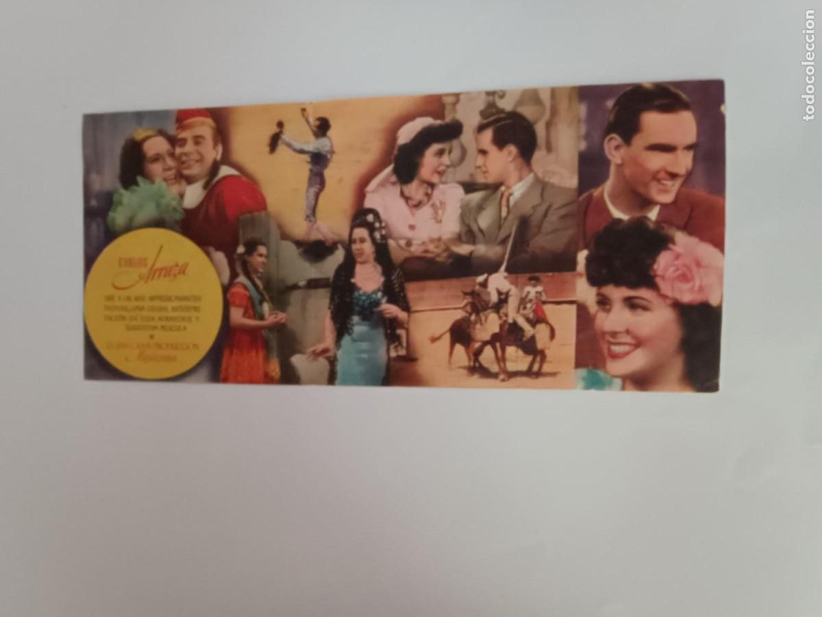  Foglietti di film di film antichi di cinema: MI REINO POR UN TORERO. ES DOBLE, PERFECTO ESTADO. CARLOS ARRUZA,