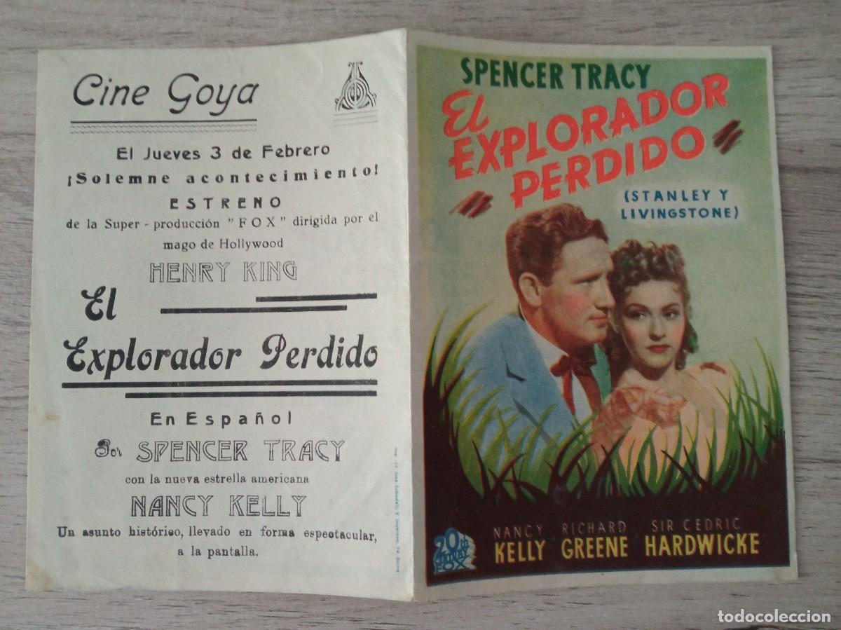Cine: EL EXPLORADOR PERDIDO, SPENCER TRACY, CINE GOYA