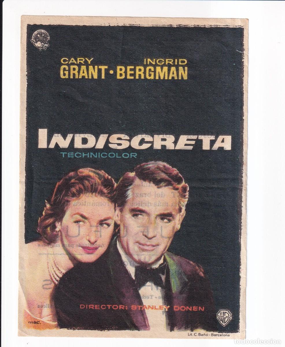 Cine: INDISCRETA : GARY GRANT INGRID BERGMAN