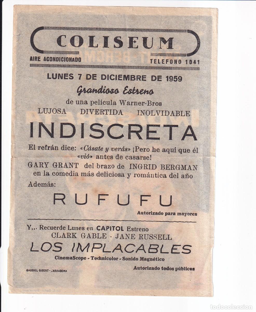 Cine: INDISCRETA : GARY GRANT INGRID BERGMAN - Foto 2