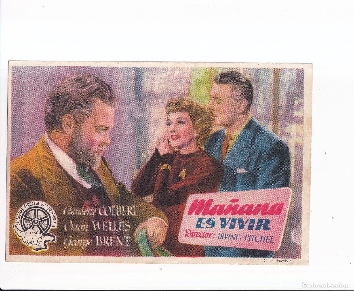 Cine: MA&Ntilde;ANA ES VIVIR : CLAUDETTE COLBERT, ORSON WELLES