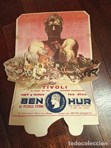  Flyers Publicitaires de films Anciens: BEN HUR PROGRAMA TROQUELADO MGM RAMON NOVARRO MAY MCAVOY GARY COOPER GABLE CRAWFORD GISH FAIRBANKS