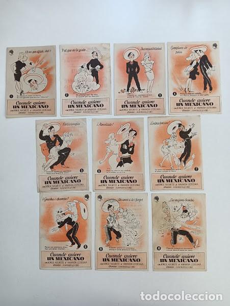 Folhetos de m&atilde;o de filmes antigos de cinema: CUANDO QUIERE UN MEXICANO COLECCION DE 10 PROGRAMAS EXCLUSIVAS FLORALVA JORGE NEGRETE